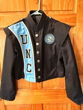 UNC Black & Carolina Blue Marching Band Jacket - Tar Heels